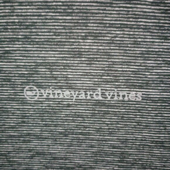 Vineyard Vines Shirt Golf Polo Men's Performance 2XL Dark Gray Striped - Picture 4 of 5